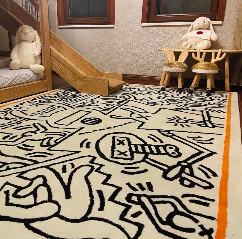 Cozy Washable Rug for Living Room Bedroom Kids Area Bedside or Entry Mat