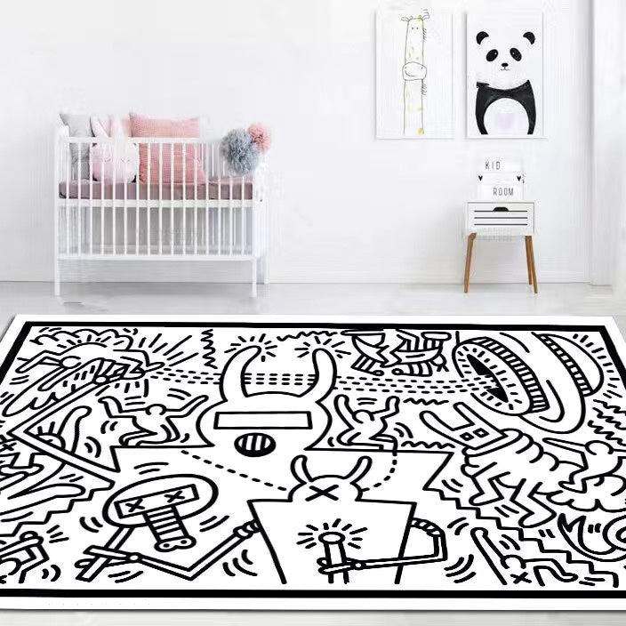 Cozy Washable Rug for Living Room Bedroom Kids Area Bedside or Entry Mat