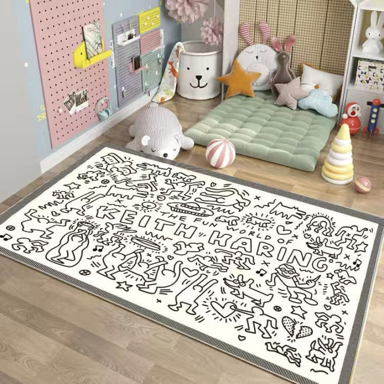 Cozy Washable Rug for Living Room Bedroom Kids Area Bedside or Entry Mat