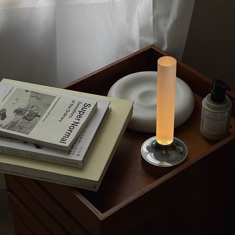 Retro Candle Rechargeable Night Lamp Warm Atmosphere Light for Bedroom or Bistro