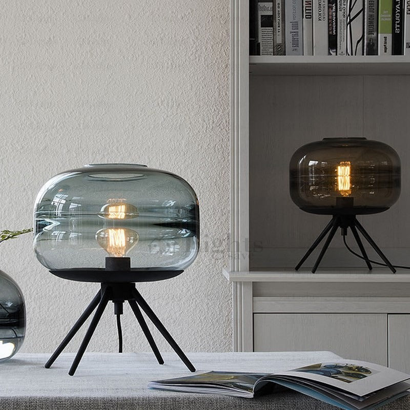 Modern Designer Glass Table Lamp for Home and Hotel Decor
