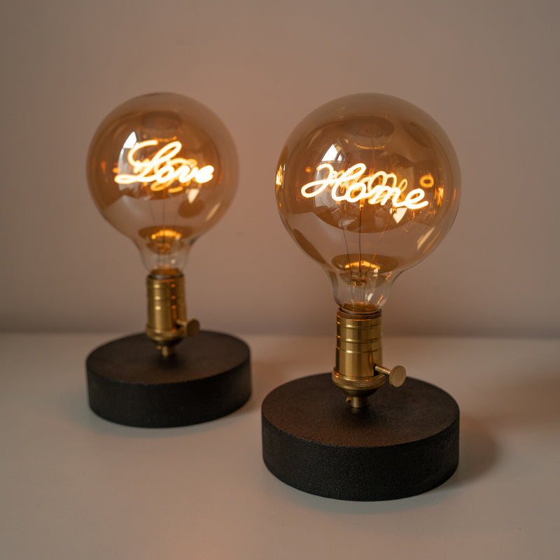 Creative Japanese LED Table Lamp with Rechargeable Bulb for Home Bedroom